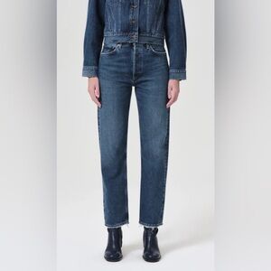 Agolde 90's Pinch Waist High Rise Straight in Range, size 27